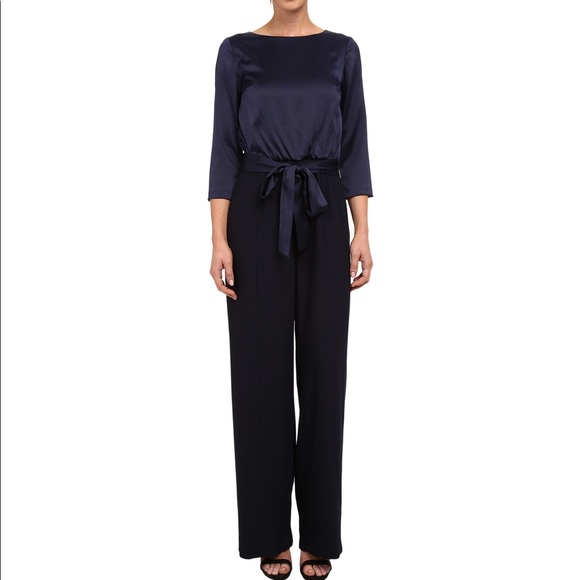 TAHARI NAVY JUMPSUIT - Picture 3 of 3